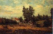 Theodore Fourmois, Landscape with farms
